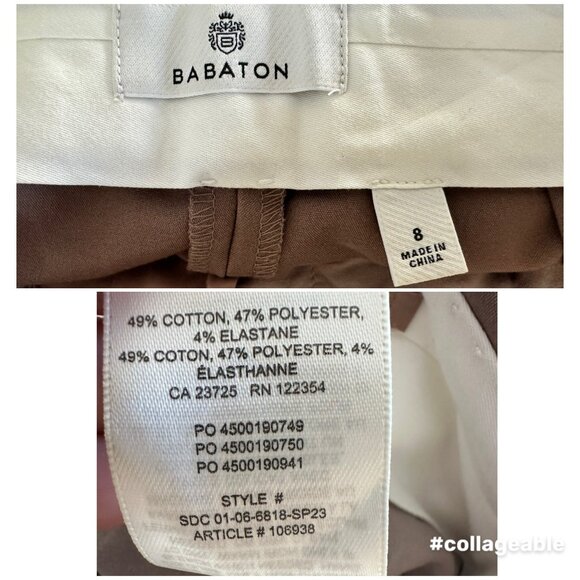 Aritzia Publish Trousers Pants Womens 8 Brown High Rise Bootcut Tailored Office - Picture 5 of 16